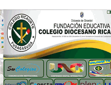 Tablet Screenshot of colegioricaurte.edu.co